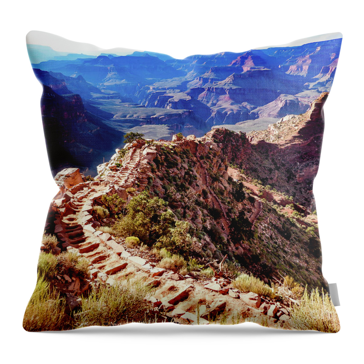 Landscape Throw Pillow featuring the photograph Going Down by Adam Morsa