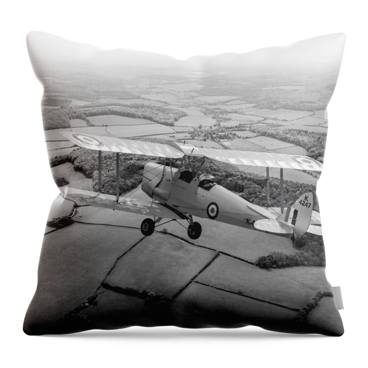 Dh.82a Throw Pillow featuring the photograph Going solo by Gary Eason