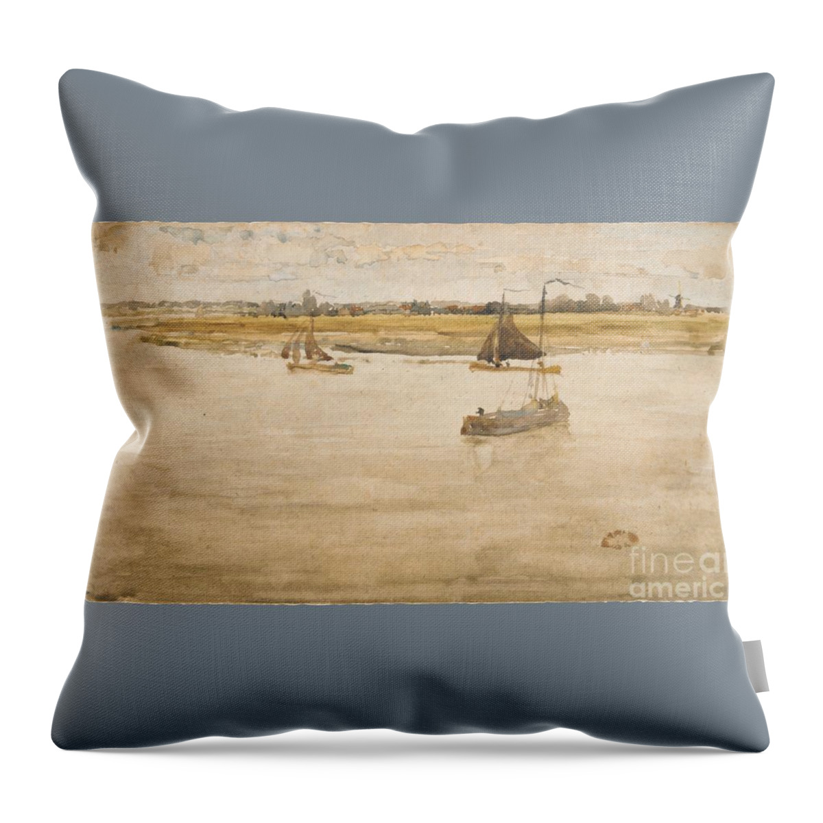 Gold And Brown Throw Pillow featuring the painting Gold and Brown by MotionAge Designs