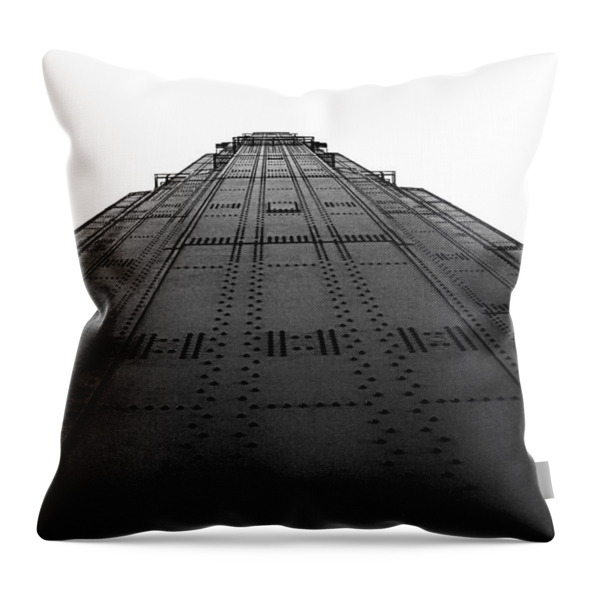 Bridge Throw Pillow featuring the photograph Golden Gate Bridge Black and White by Pelo Blanco Photo