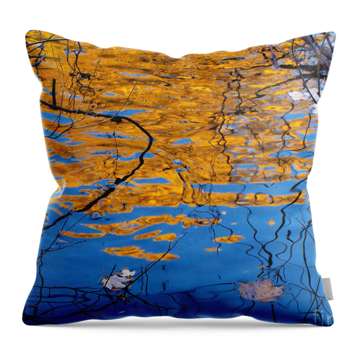 Golden Throw Pillow featuring the photograph Golden Tree by Kathi Mirto