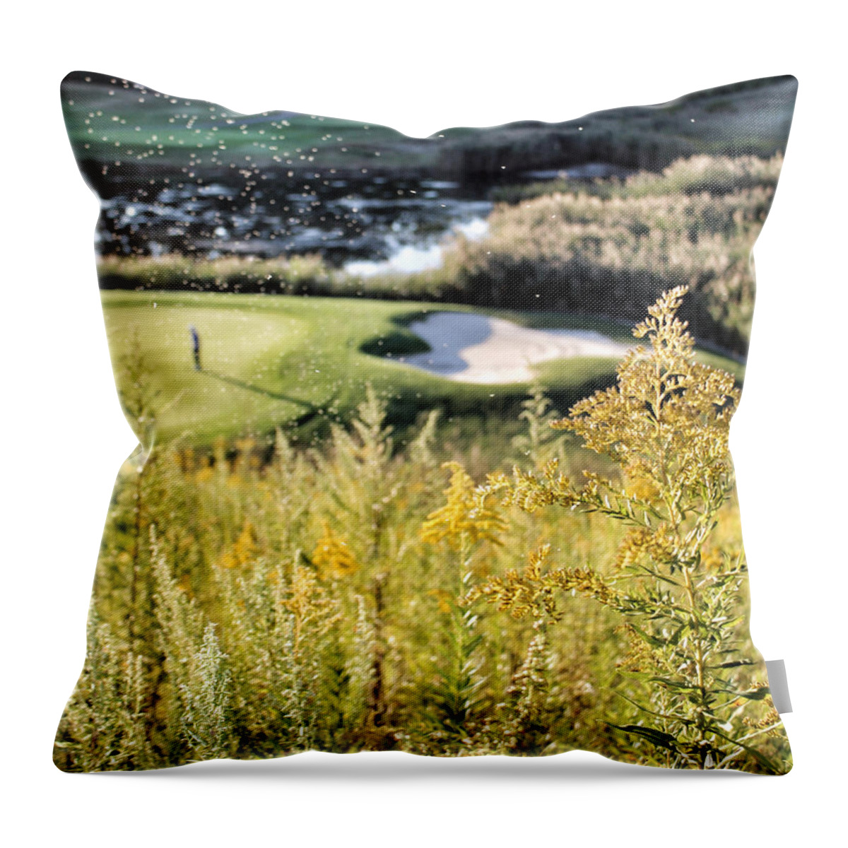 Golf Throw Pillow featuring the photograph Golf - Green Peace by Jason Nicholas