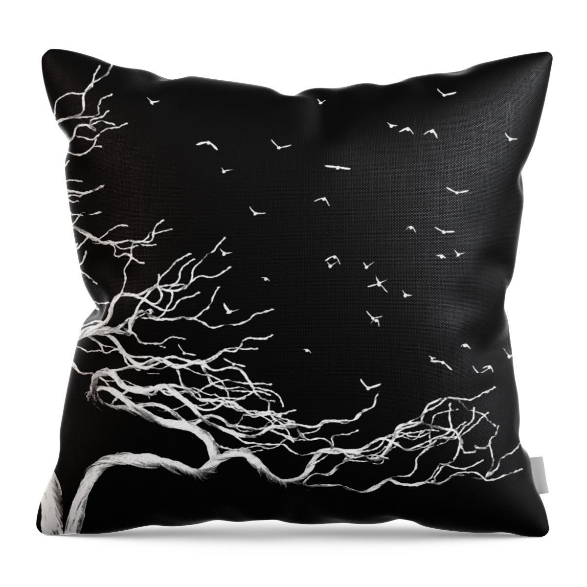 Art Throw Pillow featuring the photograph Gone with the Wind - reverse by Lyuba Filatova
