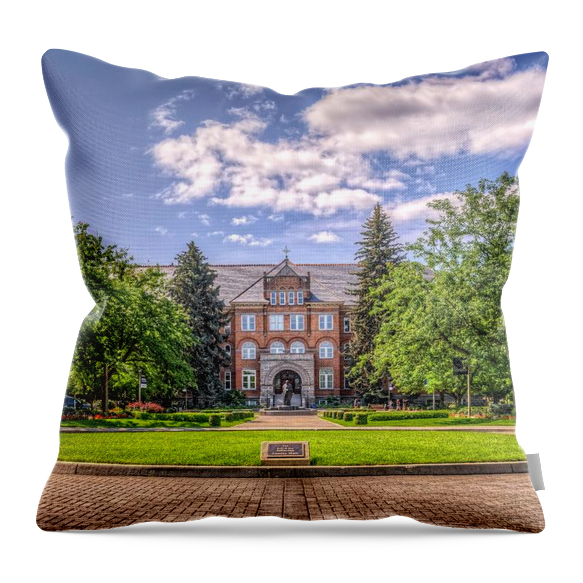 Spokane Throw Pillow featuring the photograph Gonzaga University by Spencer McDonald