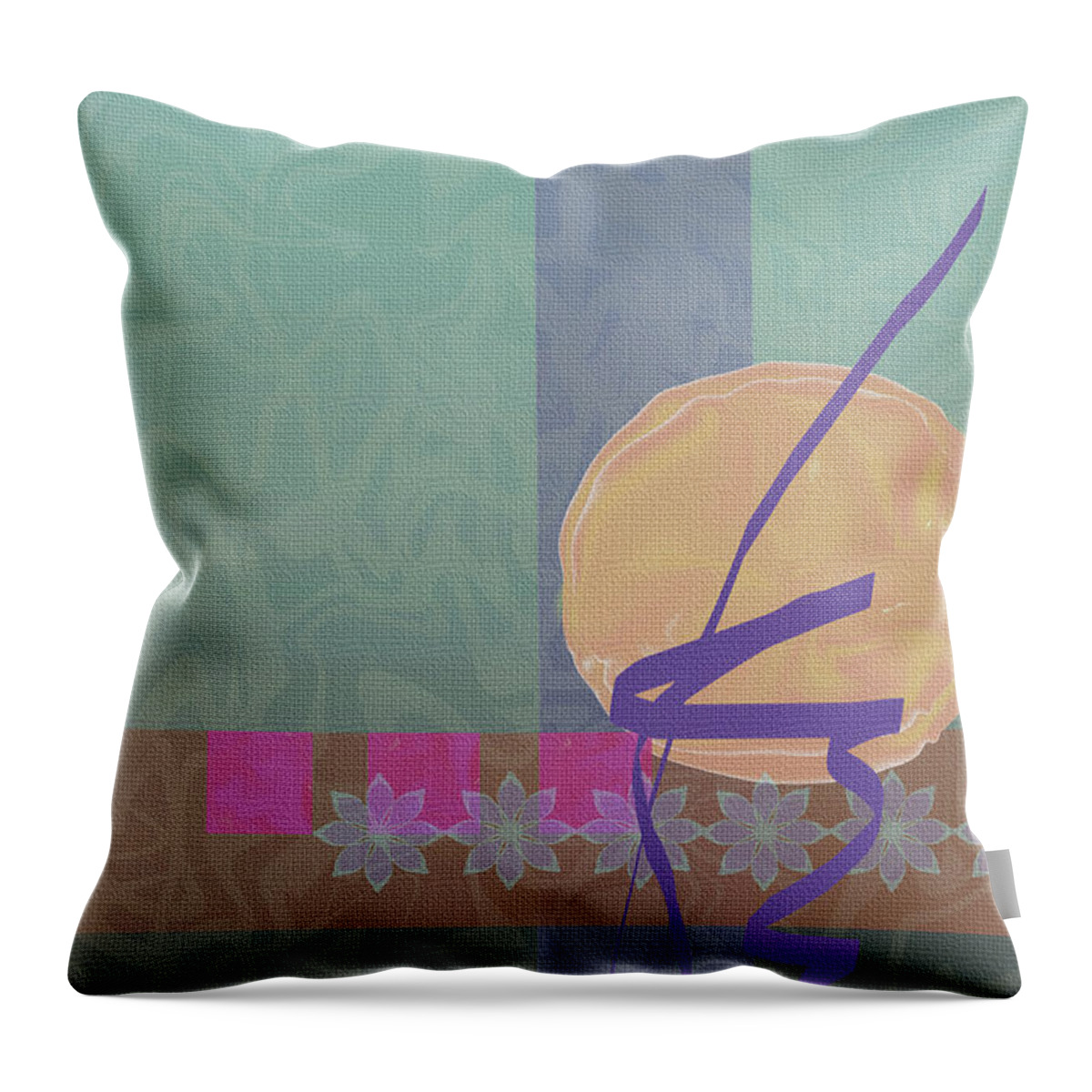 Contemporary Throw Pillow featuring the digital art Good Fortune by Gordon Beck