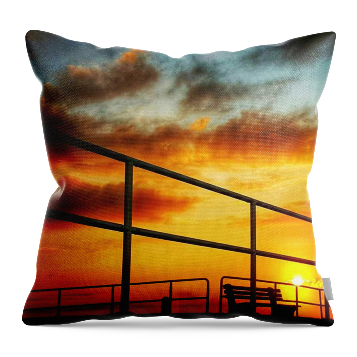  Throw Pillow featuring the photograph Good Morning Sunshine by Lauren Fitzpatrick