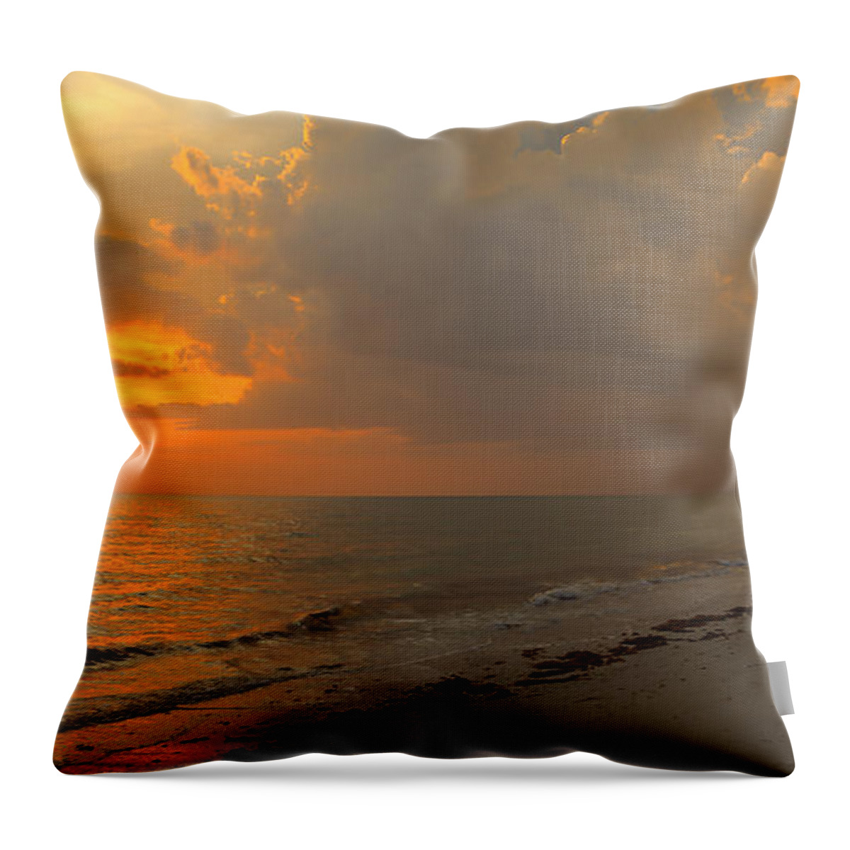 Southwest Throw Pillow featuring the photograph Good Night Sun by Sean Allen