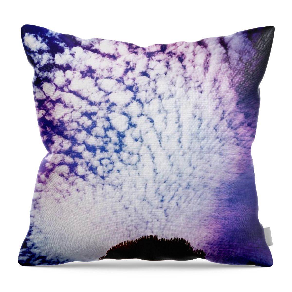 Cloudscape Throw Pillow featuring the photograph Gorgeous Skies Continue In A Shockingly by Ginger Oppenheimer