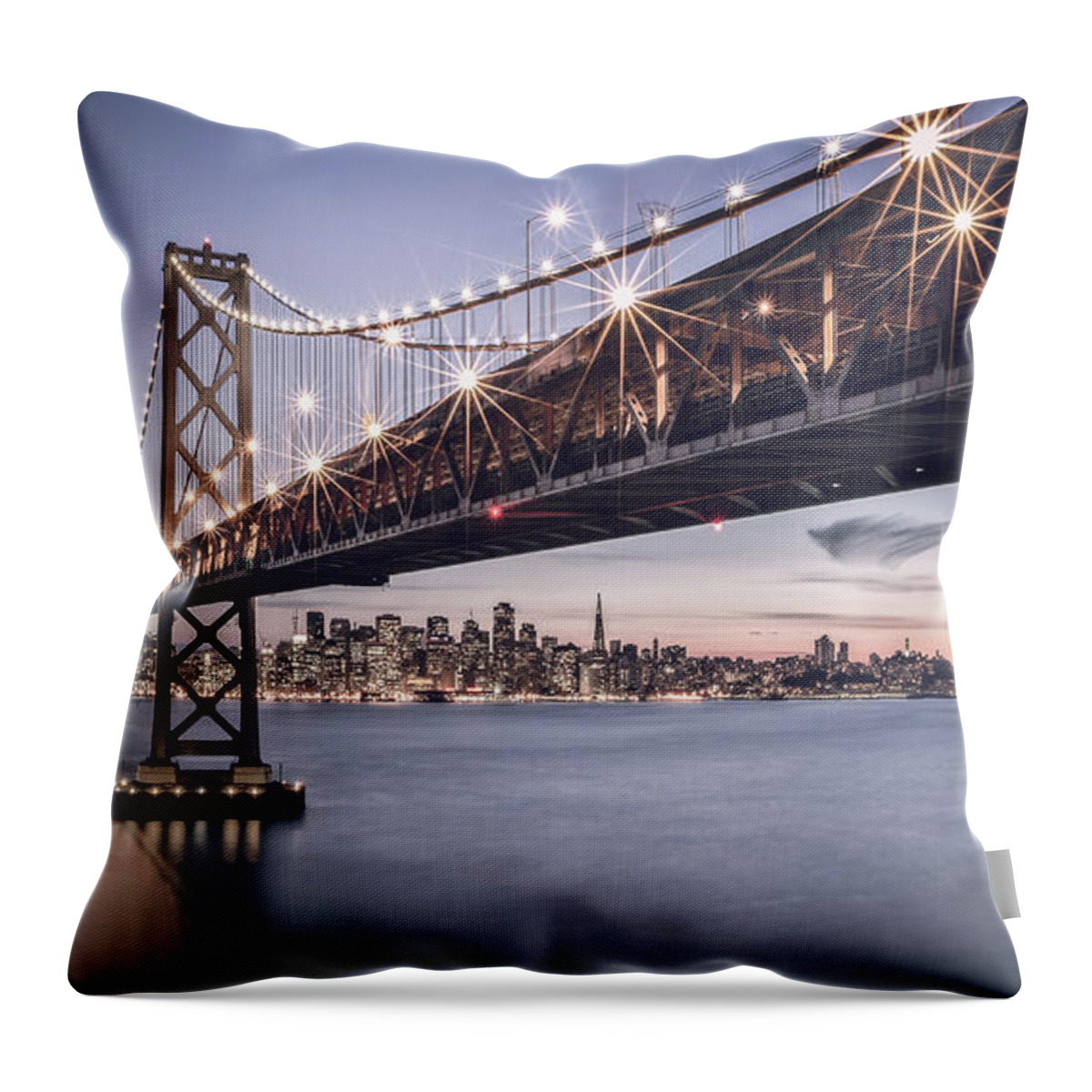 America Throw Pillow featuring the photograph Gotham city by Eduard Moldoveanu