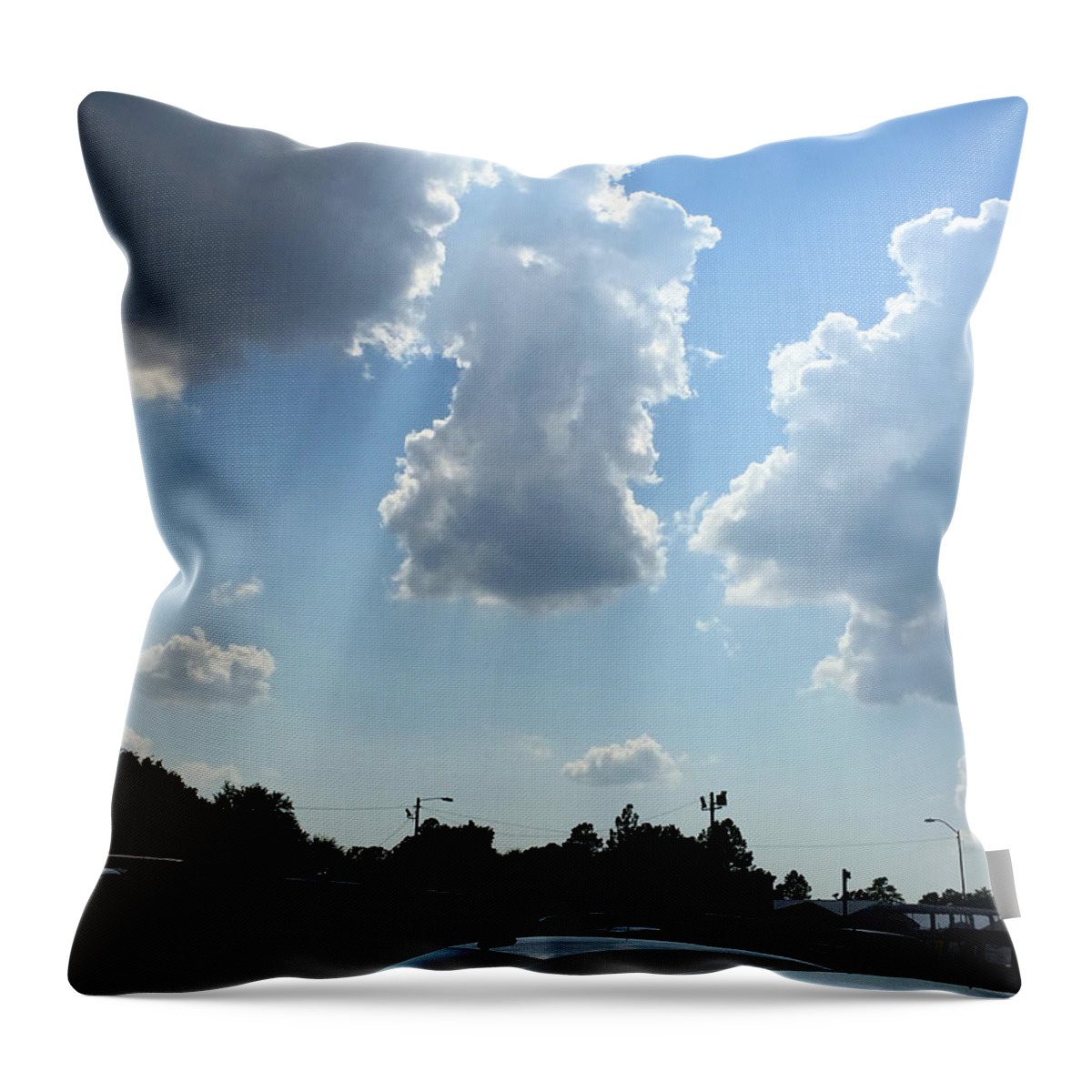 Angel Throw Pillow featuring the photograph Grace Of The Angels by Matthew Seufer