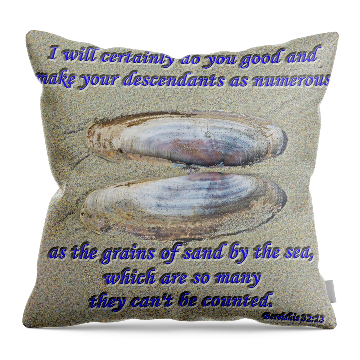 Sand Throw Pillow featuring the photograph Grains of Sand by Tikvah's Hope