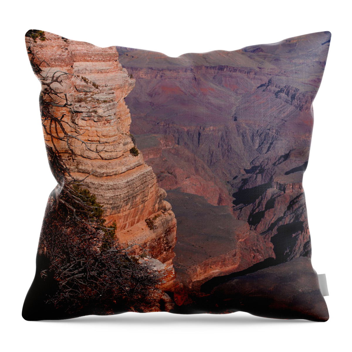 Grand Canyon National Park Throw Pillow featuring the photograph Grand Canyon 11 by Donna Corless