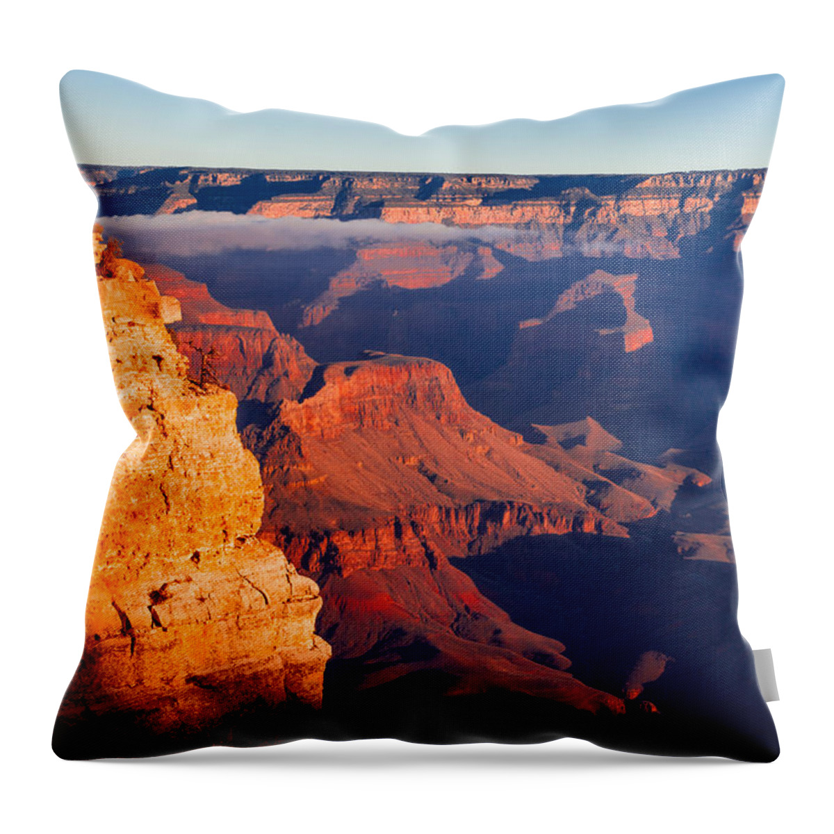 Grand Canyon National Park Throw Pillow featuring the photograph Grand Canyon 35 by Donna Corless