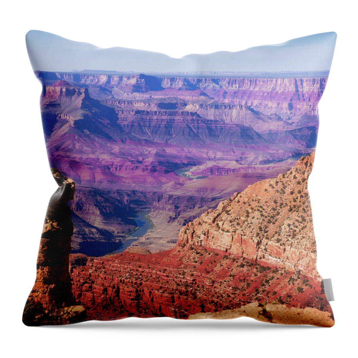 Canyon Throw Pillow featuring the photograph Grand Canyon Arizona 4 by Tatiana Travelways