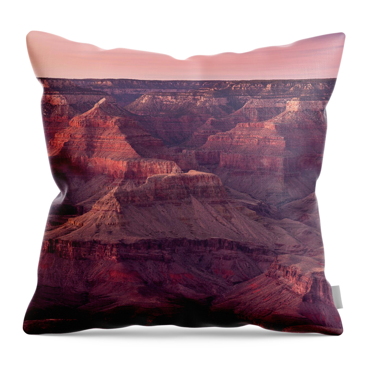 Grand Canyon National Park Throw Pillow featuring the photograph Grand Canyon Dusk 2 by Greg Nyquist