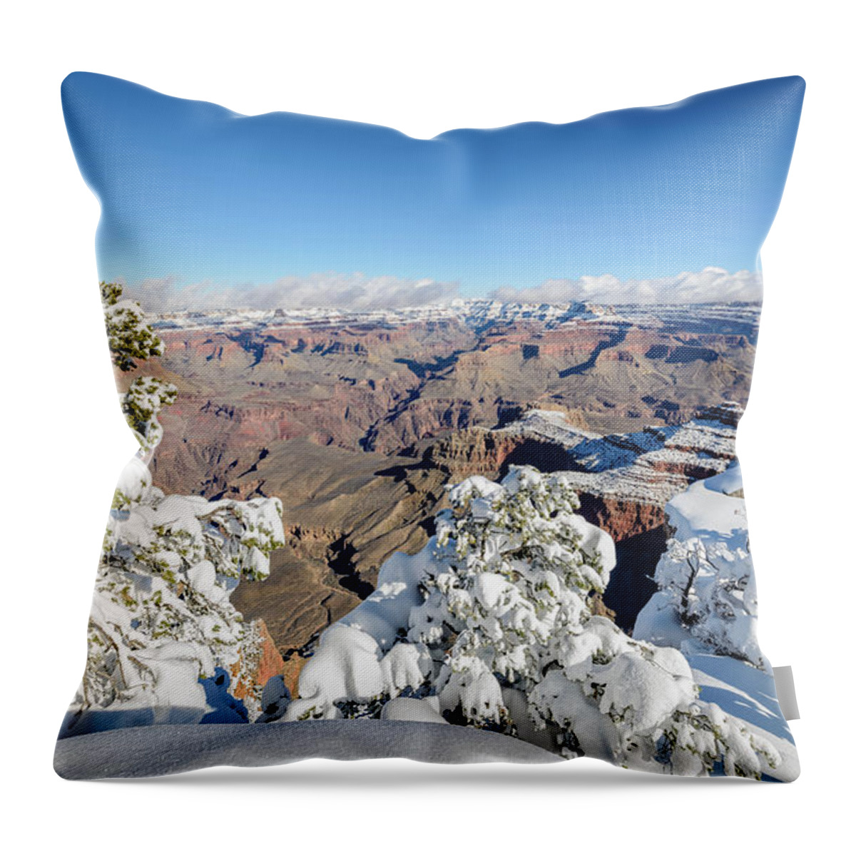 Grand Canyon Throw Pillow featuring the photograph Grand Canyon #6 by Mike Ronnebeck