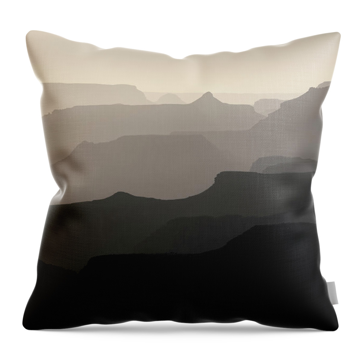 Grand Canyon Throw Pillow featuring the photograph Grand Canyon V Toned by David Gordon