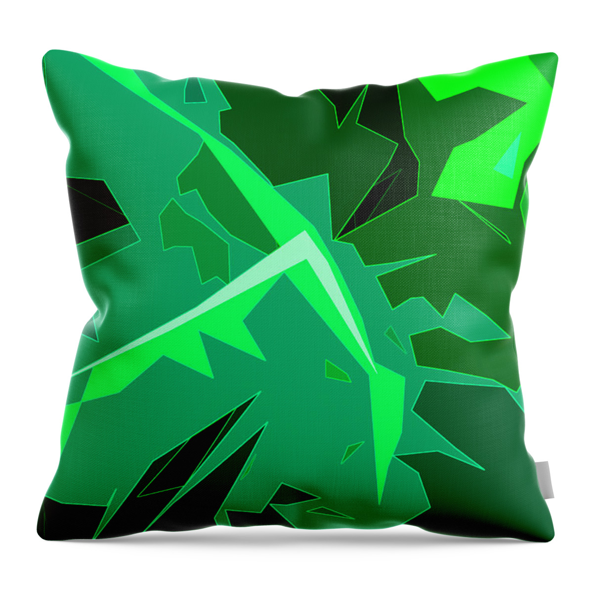 Foliage Throw Pillow featuring the digital art Grape Leaves by Gina Harrison