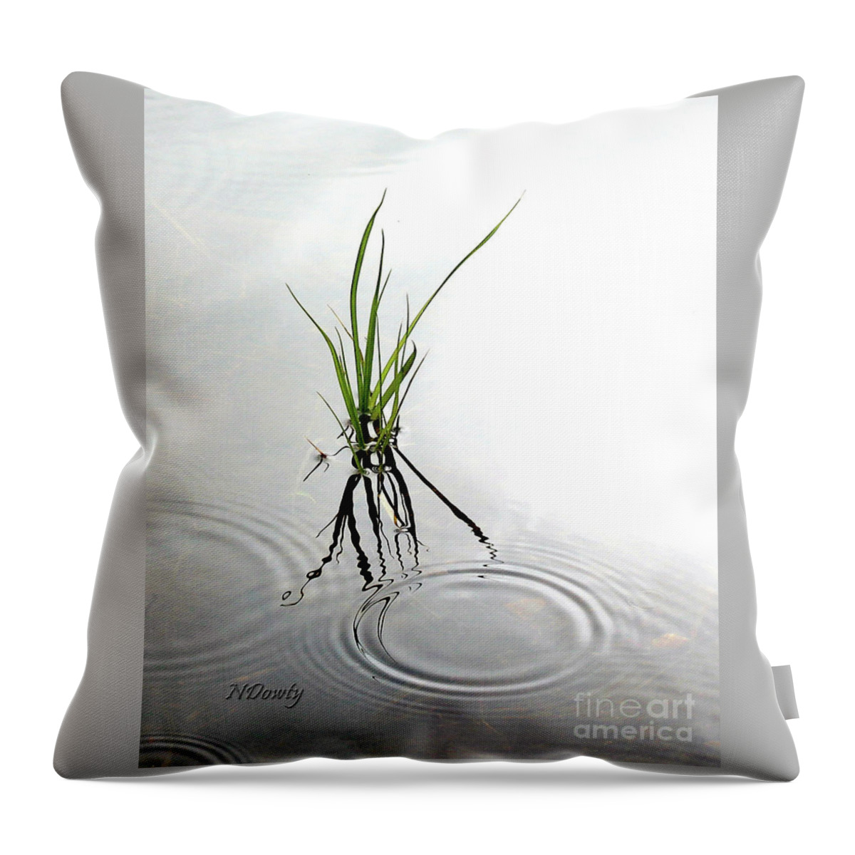Ripples And Reflections Throw Pillow featuring the photograph Ripples and Reflections by Natalie Dowty