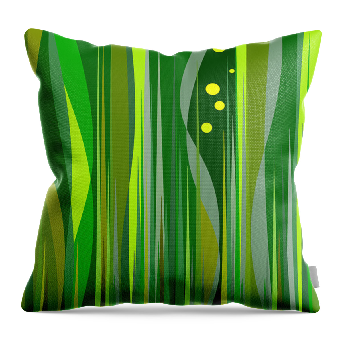 Grass Throw Pillow featuring the digital art Grass by Val Arie