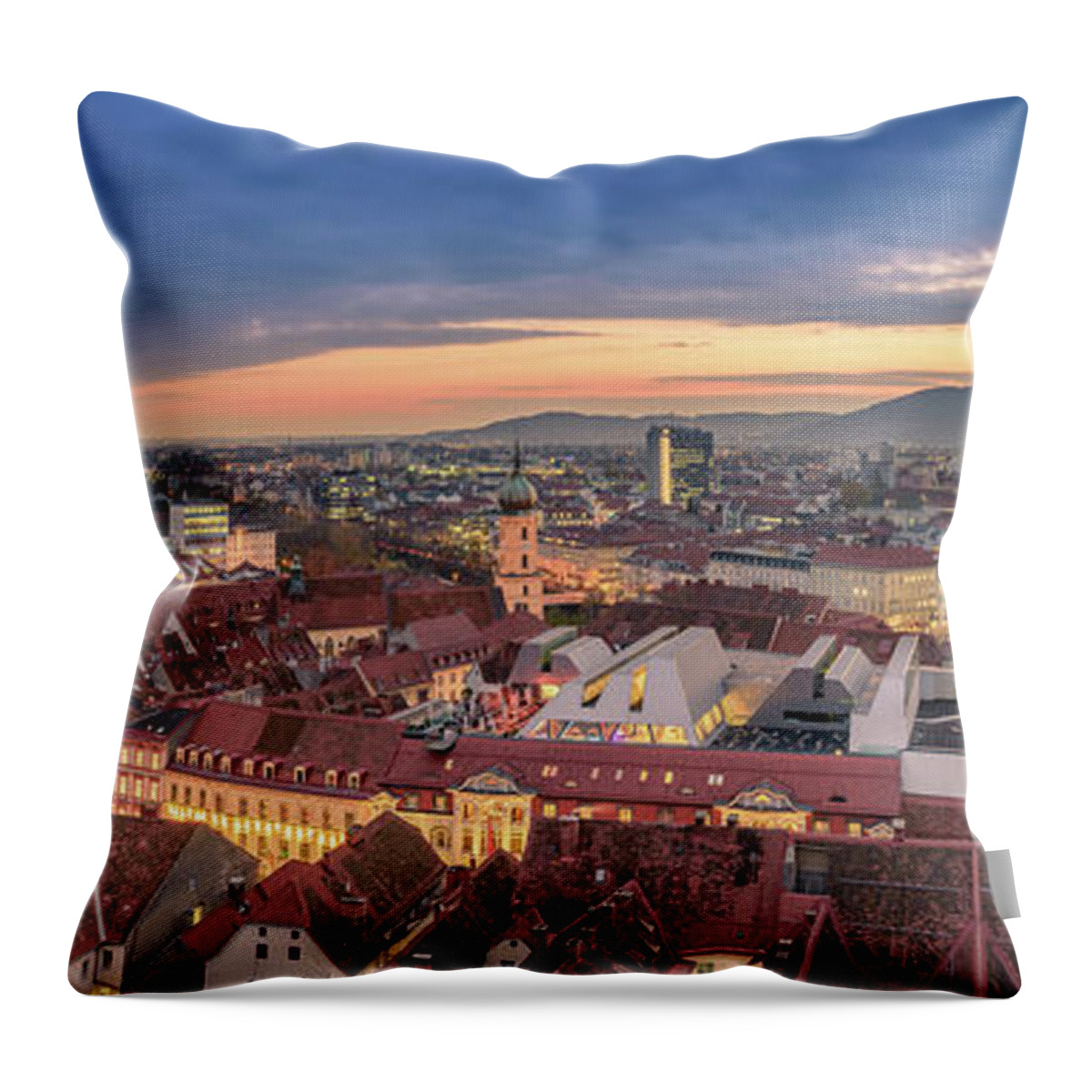 Graz Throw Pillow featuring the photograph Graz by Fink Andreas