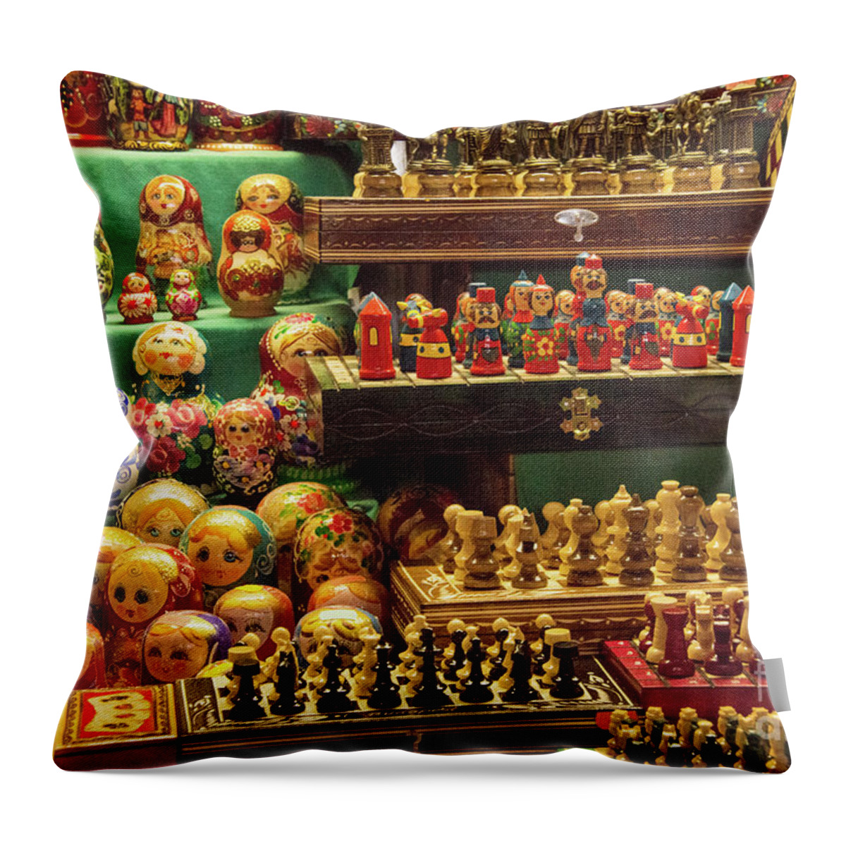 Budapest Throw Pillow featuring the photograph Great Market Hall Gifts by Bob Phillips