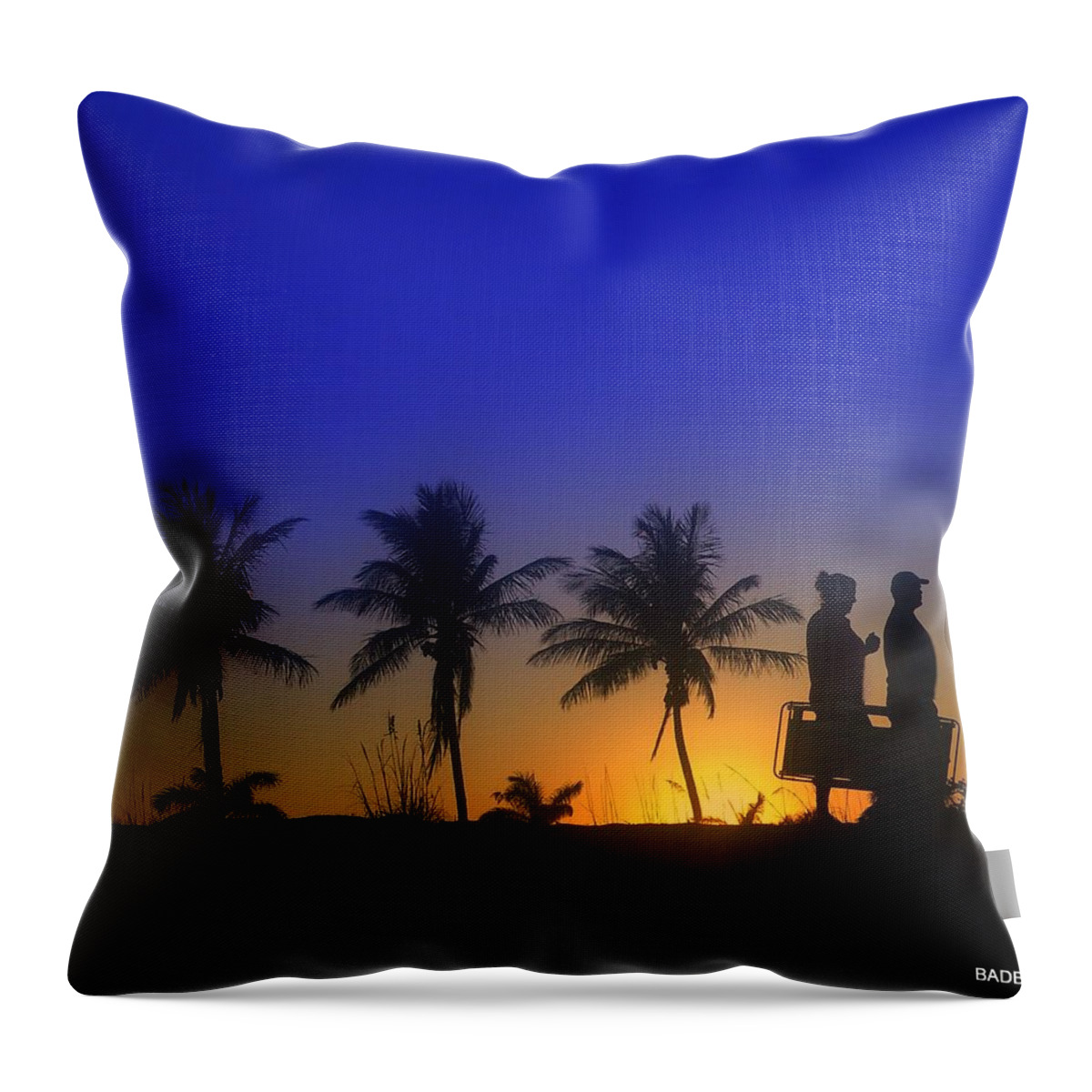 Sunset Throw Pillow featuring the photograph Greg by Robert Francis