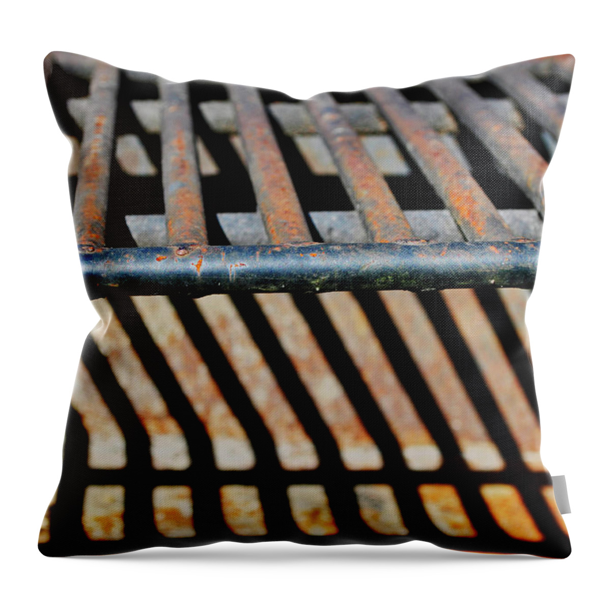 Grill Throw Pillow featuring the photograph Grilled by Tikvah's Hope