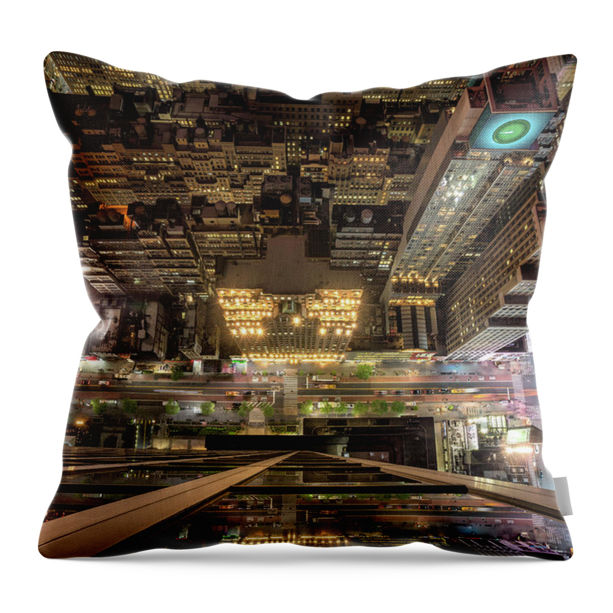 Manhattan Throw Pillow featuring the photograph Grounded by David Dedman