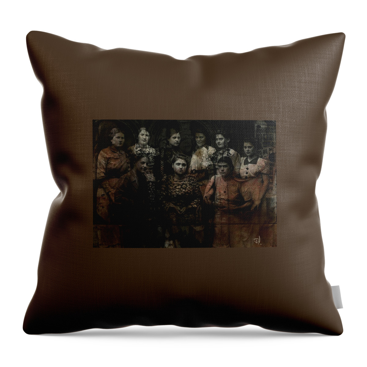 Group Throw Pillow featuring the photograph Group Portrait by Jim Vance