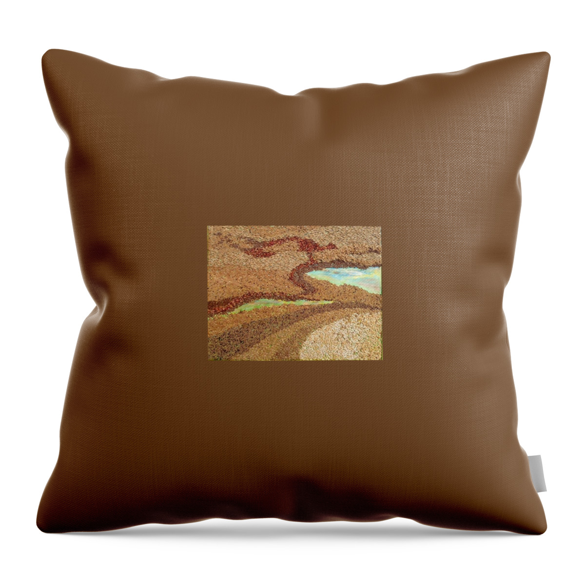 Prairies Throw Pillow featuring the painting Grains Painting the Prairies II by Naomi Gerrard