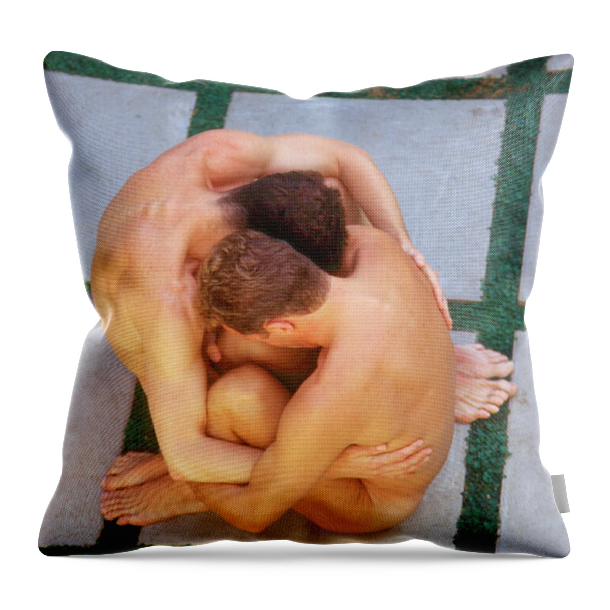 Male Throw Pillow featuring the photograph Group 2 by Andy Shomock