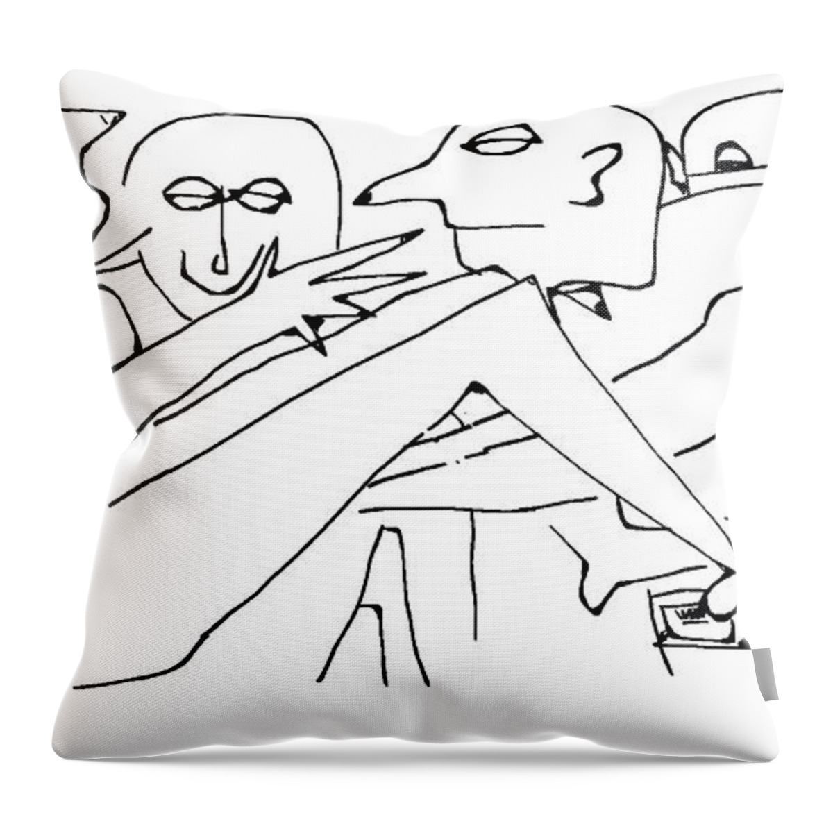  Throw Pillow featuring the digital art Gynecologist- Med School by Doug Duffey