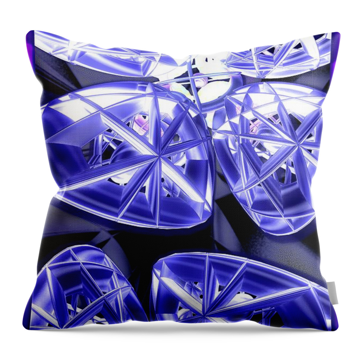 Gyroscope Throw Pillow featuring the digital art Gyroscopic by Ronald Bissett