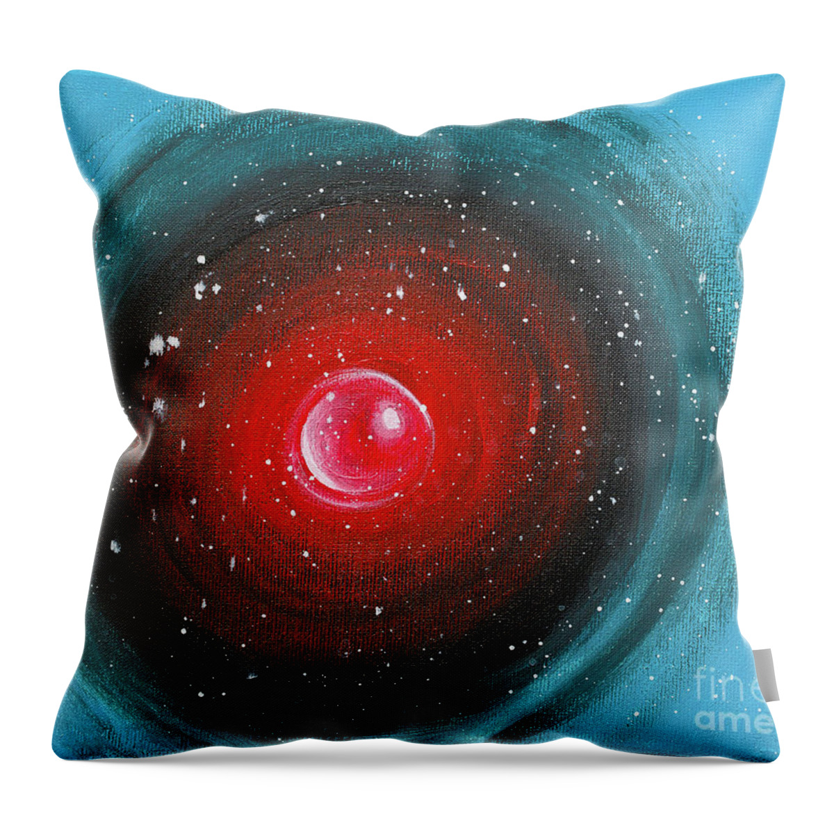 Painting Throw Pillow featuring the painting HAL by Stefanie Forck