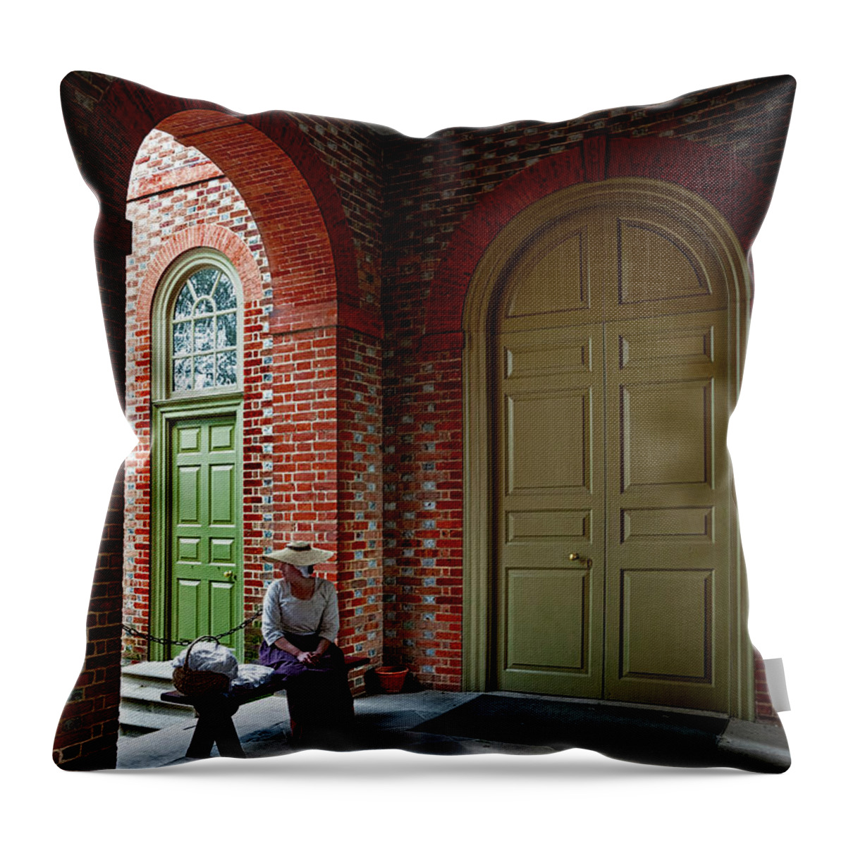 Lady Throw Pillow featuring the photograph Half A Rendezvous by Christopher Holmes