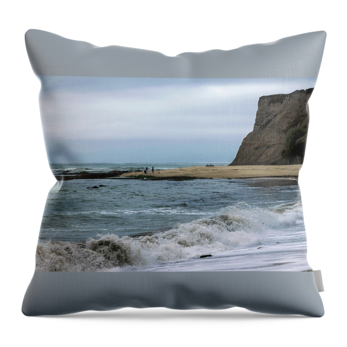 Ocean Throw Pillow featuring the photograph Half Moon Bay 5 by Steven Richman