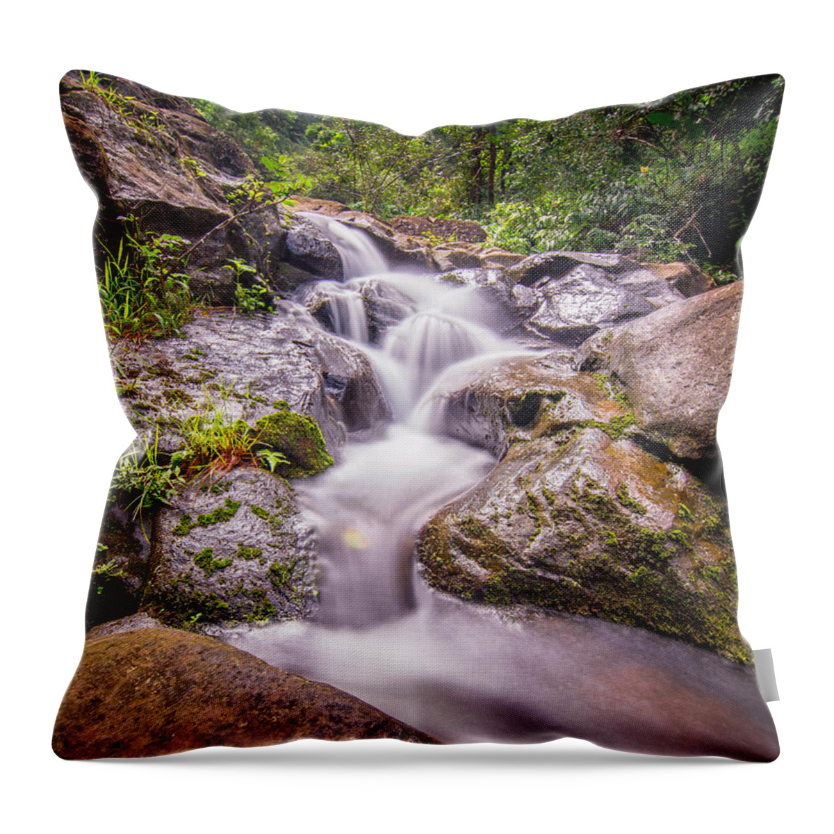 Maui Throw Pillow featuring the photograph Hana Gem by Drew Sulock