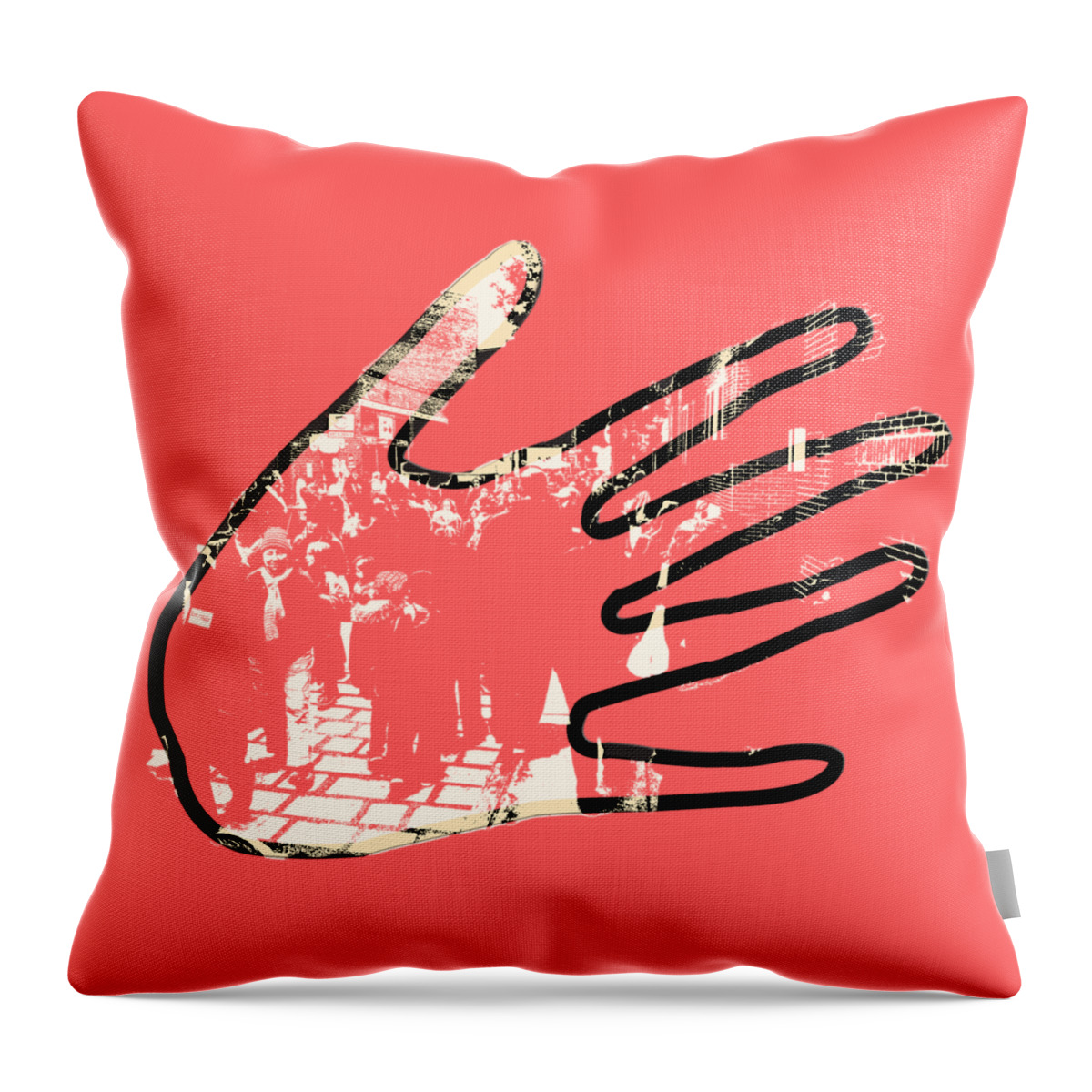 Laconia Throw Pillow featuring the photograph Hands on Laconia by Mim White