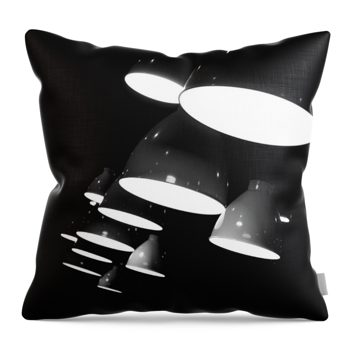 Lamp Throw Pillow featuring the photograph Hanging Lamps by Dutourdumonde Photography