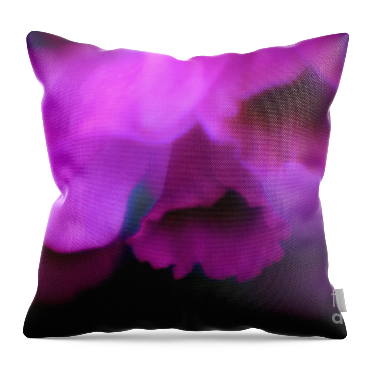 Anther Throw Pillow featuring the photograph Hanging Purple Tropical Flowers Up Close- Kauai- Hawaii by Rick Bures