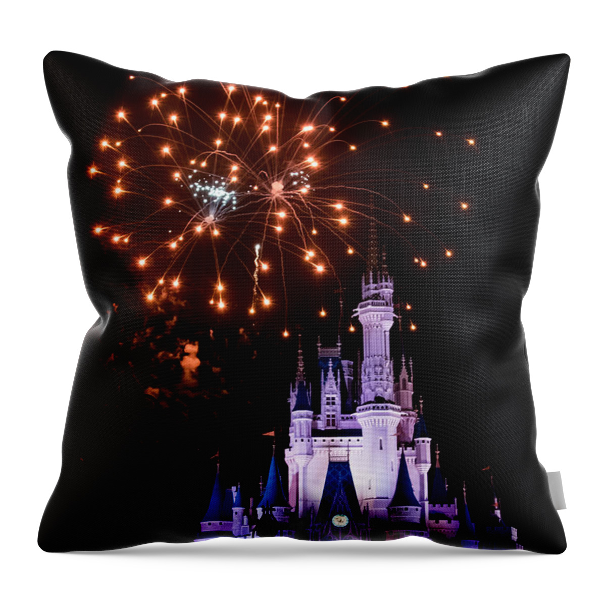 Disney Throw Pillow featuring the photograph Happily Ever After by Sara Frank