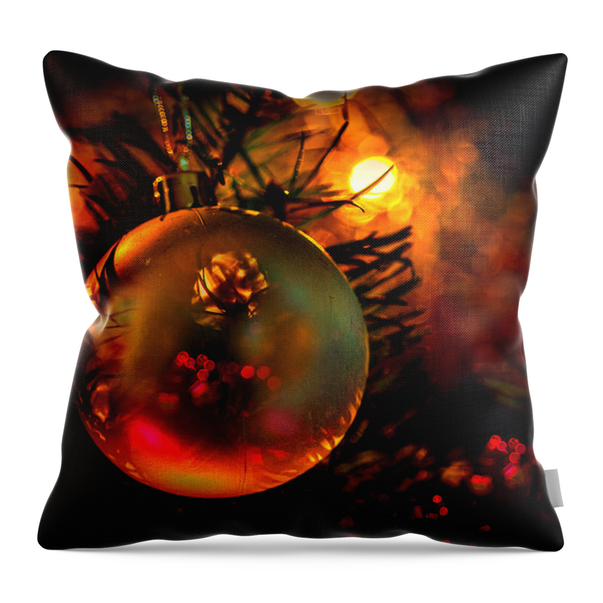 Happy Holidays Throw Pillow featuring the photograph Happy Holidays Background by Kevin Cable