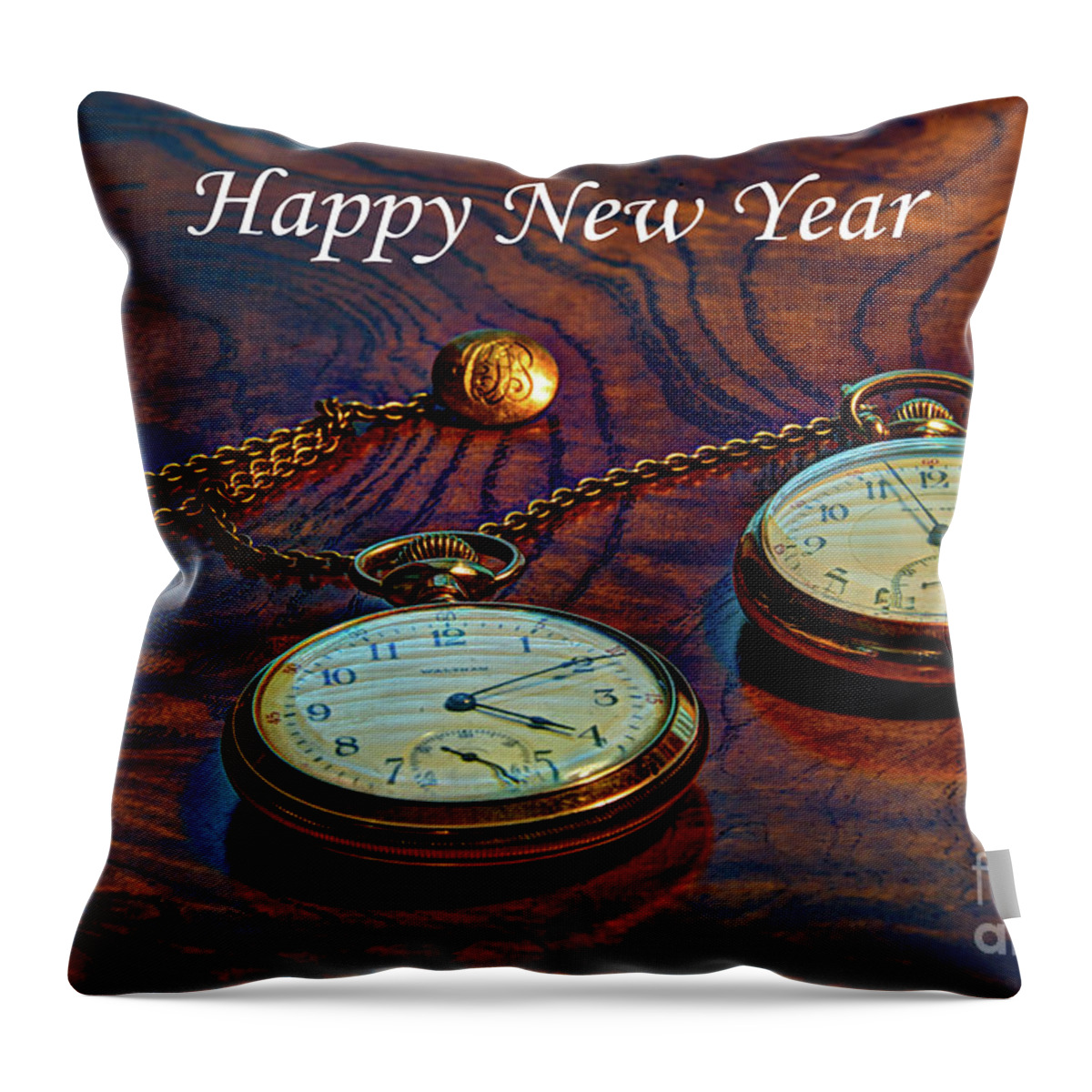 Pocket Throw Pillow featuring the photograph Happy New Year by Dale Powell