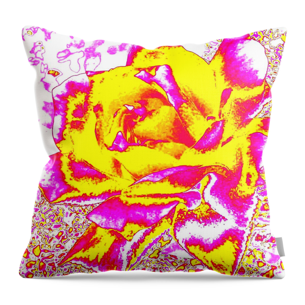 Abstract Throw Pillow featuring the digital art Harmony 12 by Will Borden