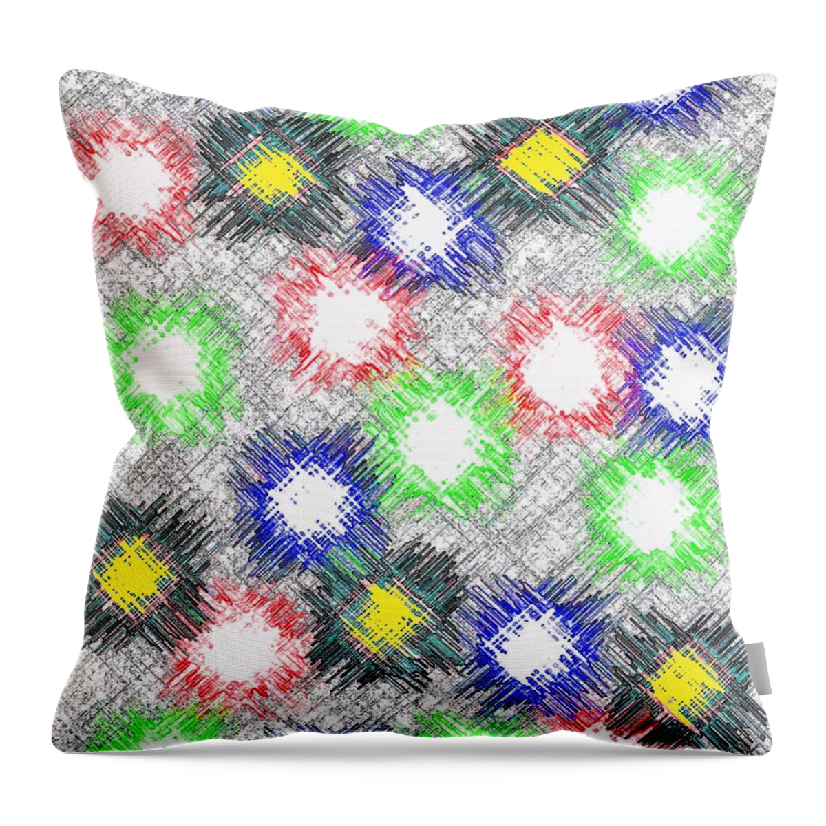 Abstract Throw Pillow featuring the digital art Harmony 32 by Will Borden