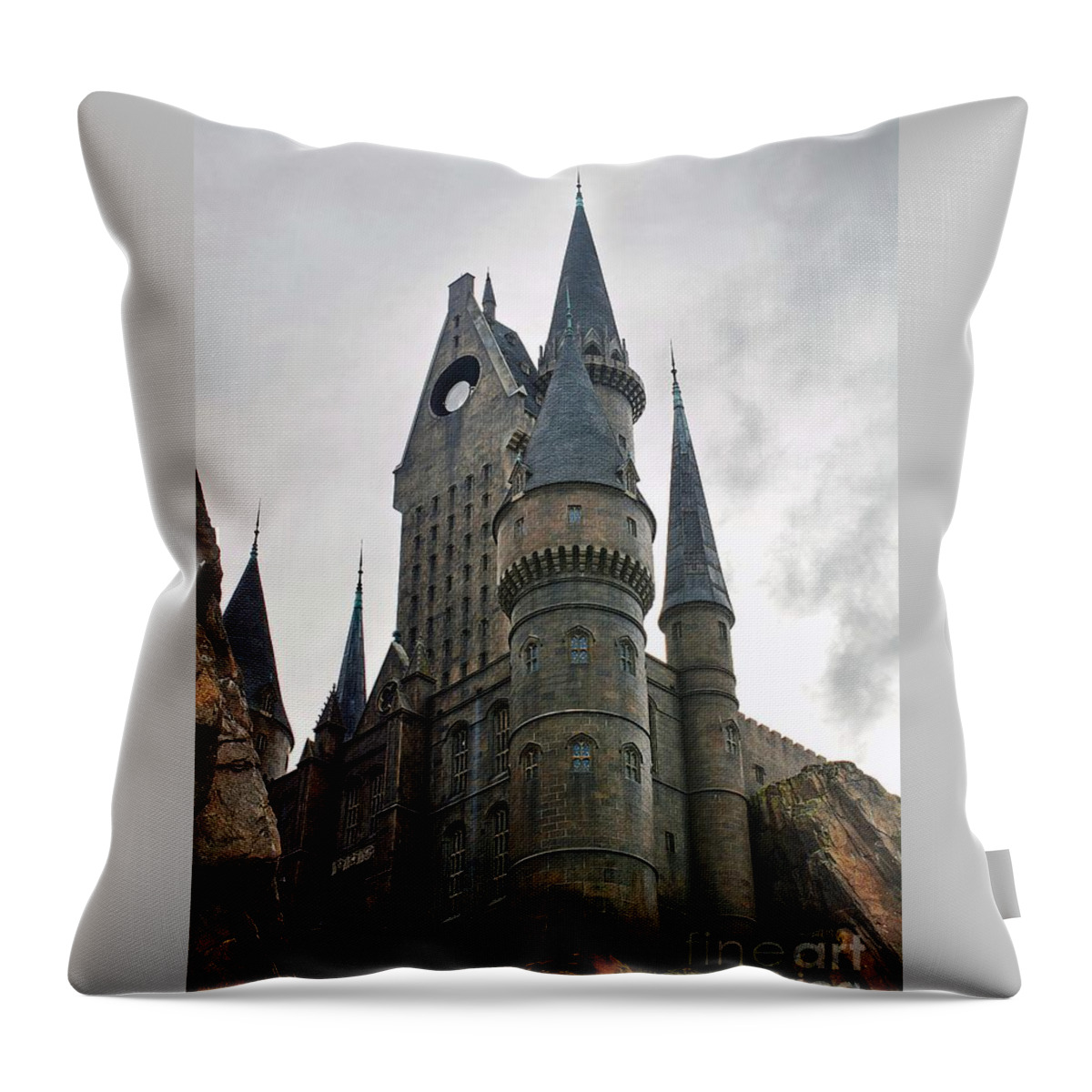 Castles Throw Pillow featuring the photograph Harry Potter Castle by Cindy Manero