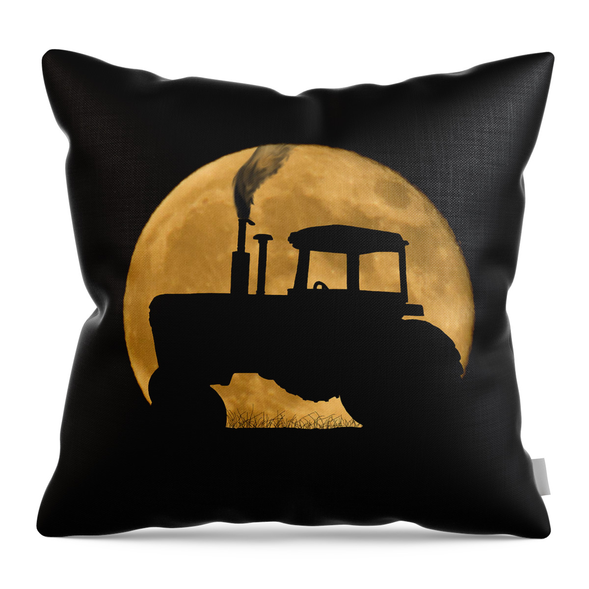 Harvest Moon Throw Pillow featuring the photograph Harvest Moon by Shane Bechler