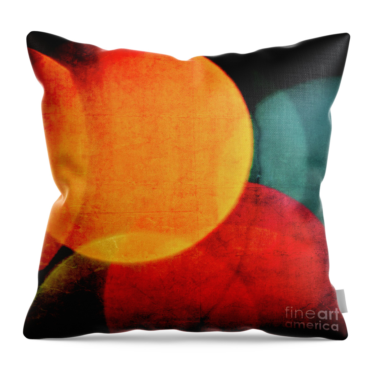 Harvest Moon Throw Pillow featuring the photograph Harvest Moons square by Doug Sturgess
