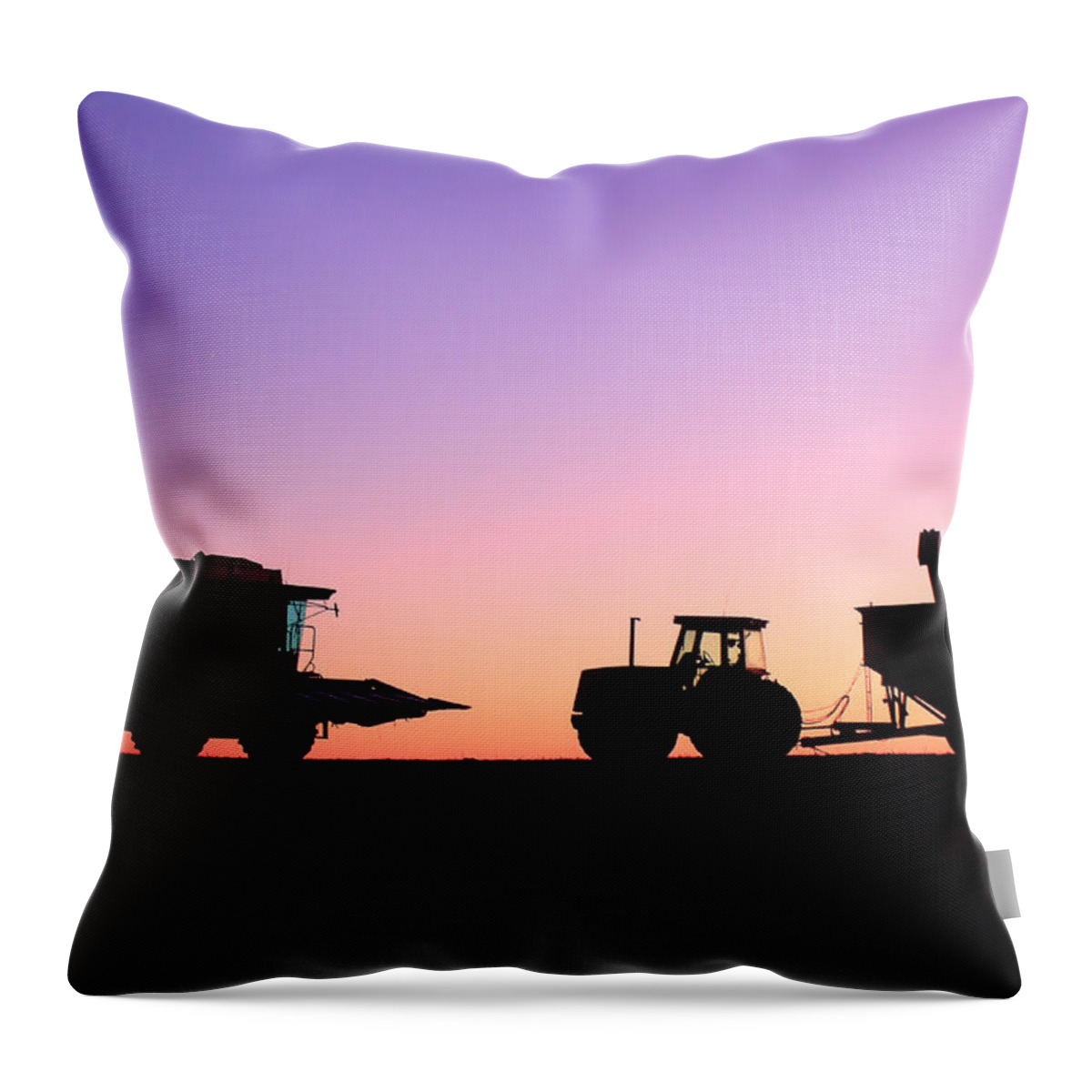 Backlit Throw Pillow featuring the photograph Harvest Sky by Todd Klassy